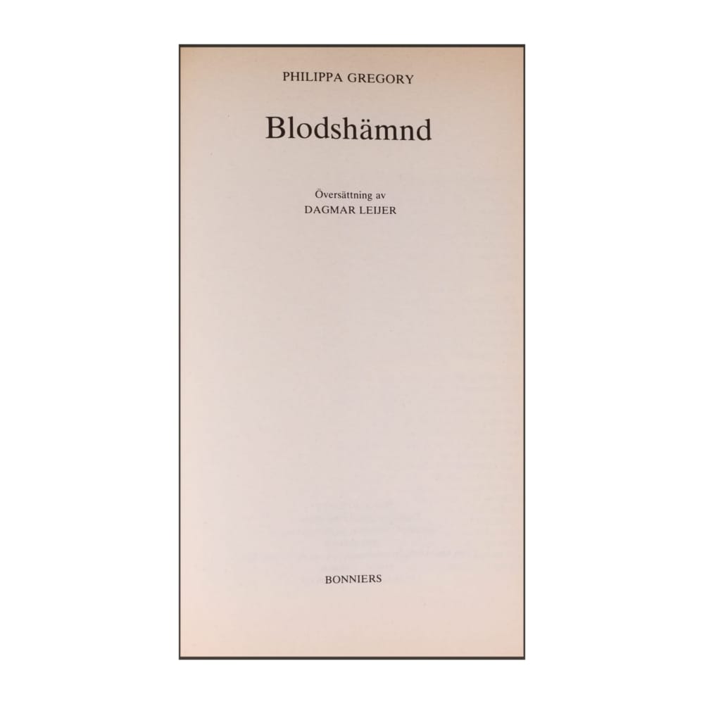 Philippa Gregory: Blodshämnd