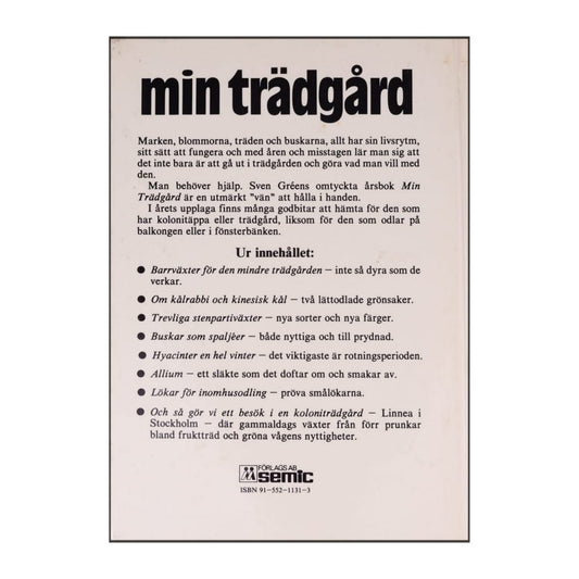 Sven Gréen: Min Trädgård 1982