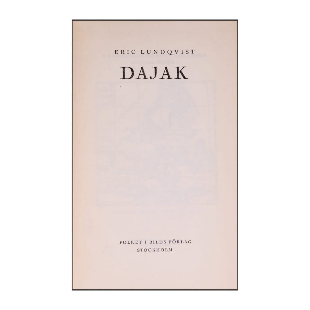 Eric Lundqvist: Dajak