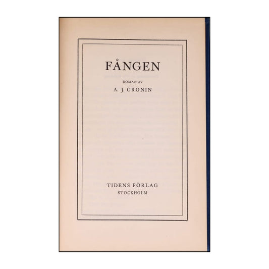 A.J. Cronin: Fången