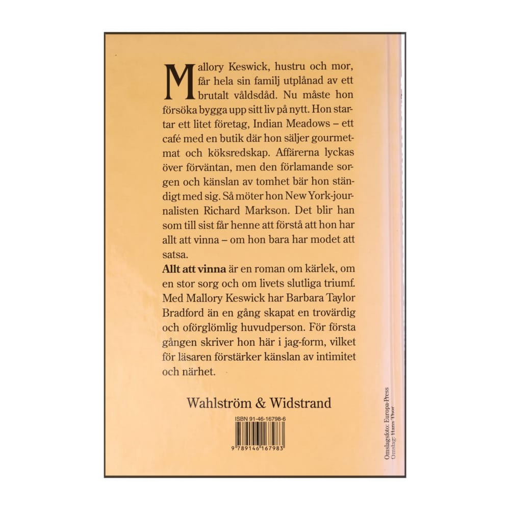 Barbara Taylor Bradford: Allt Att Vinna