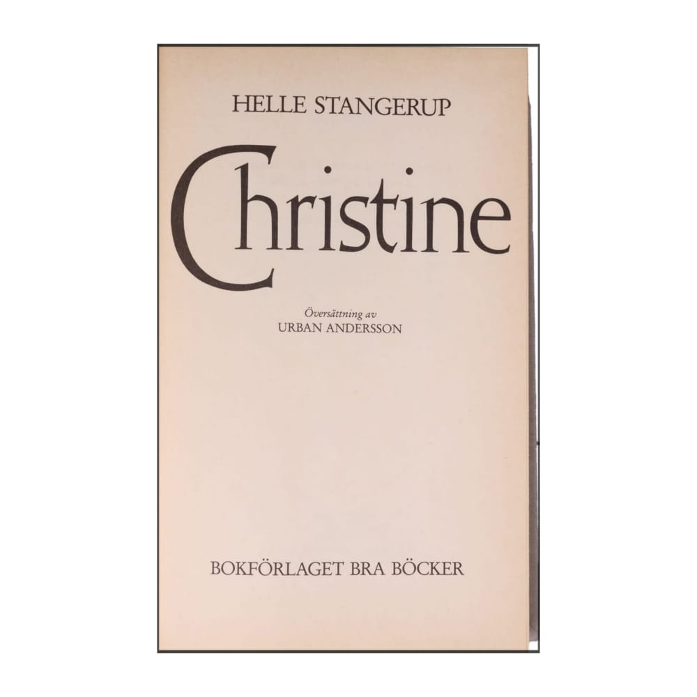 Helle Stangerup: Christine