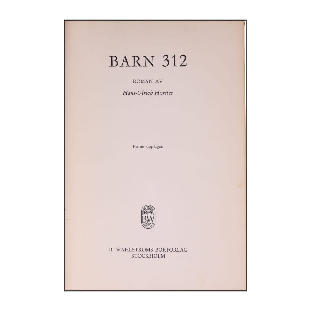 Hans-Ulrich Horster: Barn 312