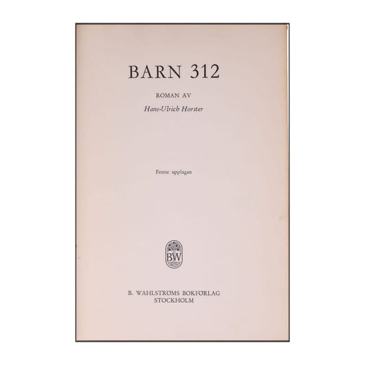 Hans-Ulrich Horster: Barn 312
