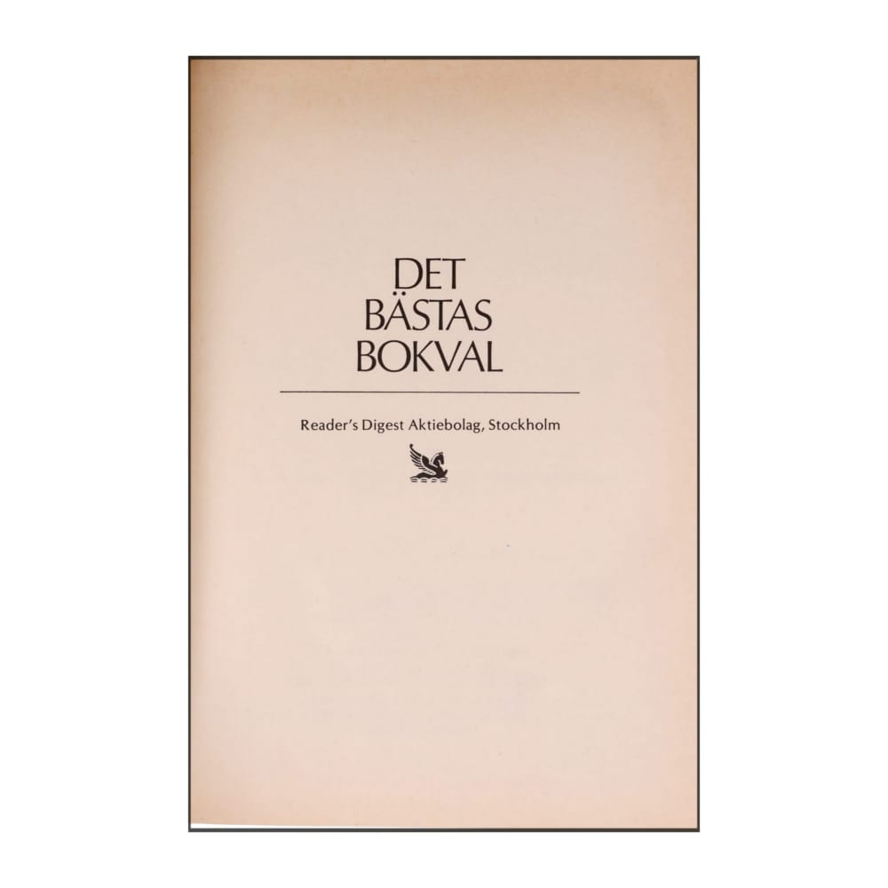 Reader’S Digest: Det Bästas Bokval - (1983) - (9170301026)