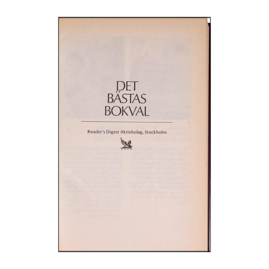 Reader’S Digest: Det Bästas Bokval - (1991) - (9170301700)