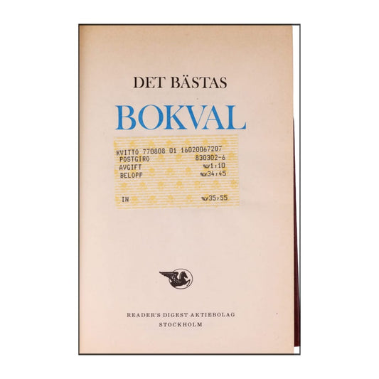 Reader’S Digest: Det Bästas Bokval - (1977) - (9170300461)