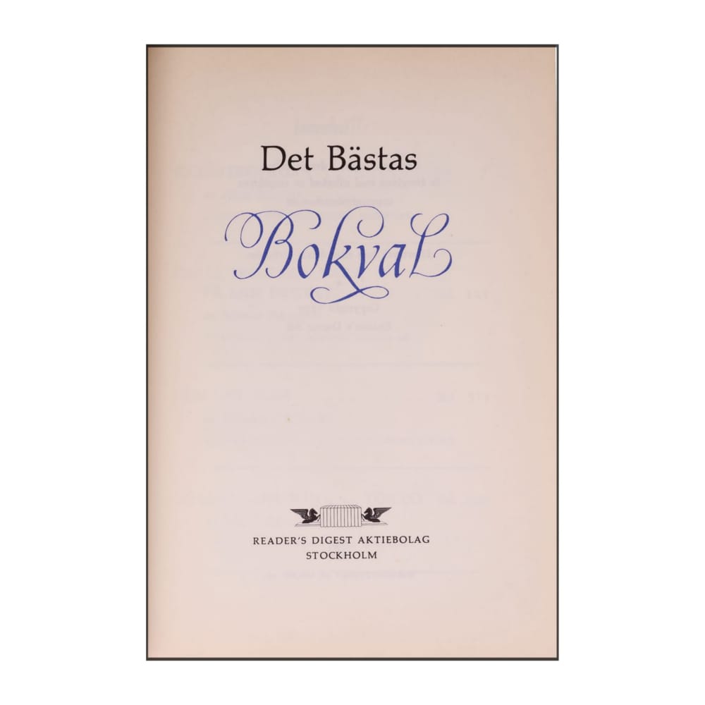 Reader’S Digest: Det Bästas Bokval: Katastrofkurs