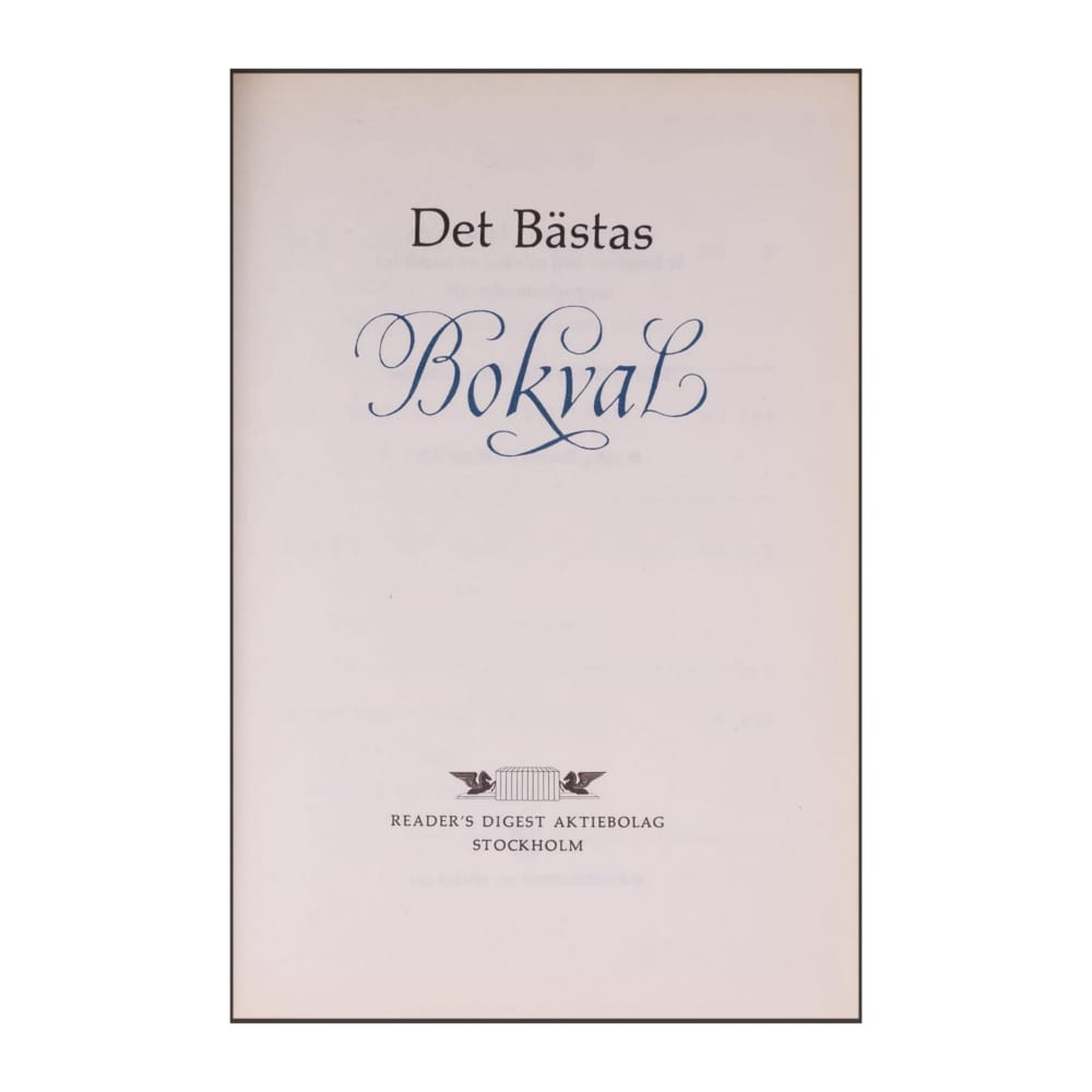 Reader’S Digest: Det Bästas Bokval: Två Timmar Före Mörkret