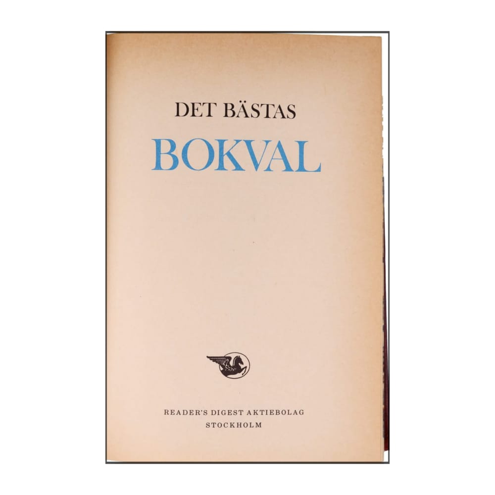 Reader’S Digest: Det Bästas Bokval - (1981) - (9170300372)