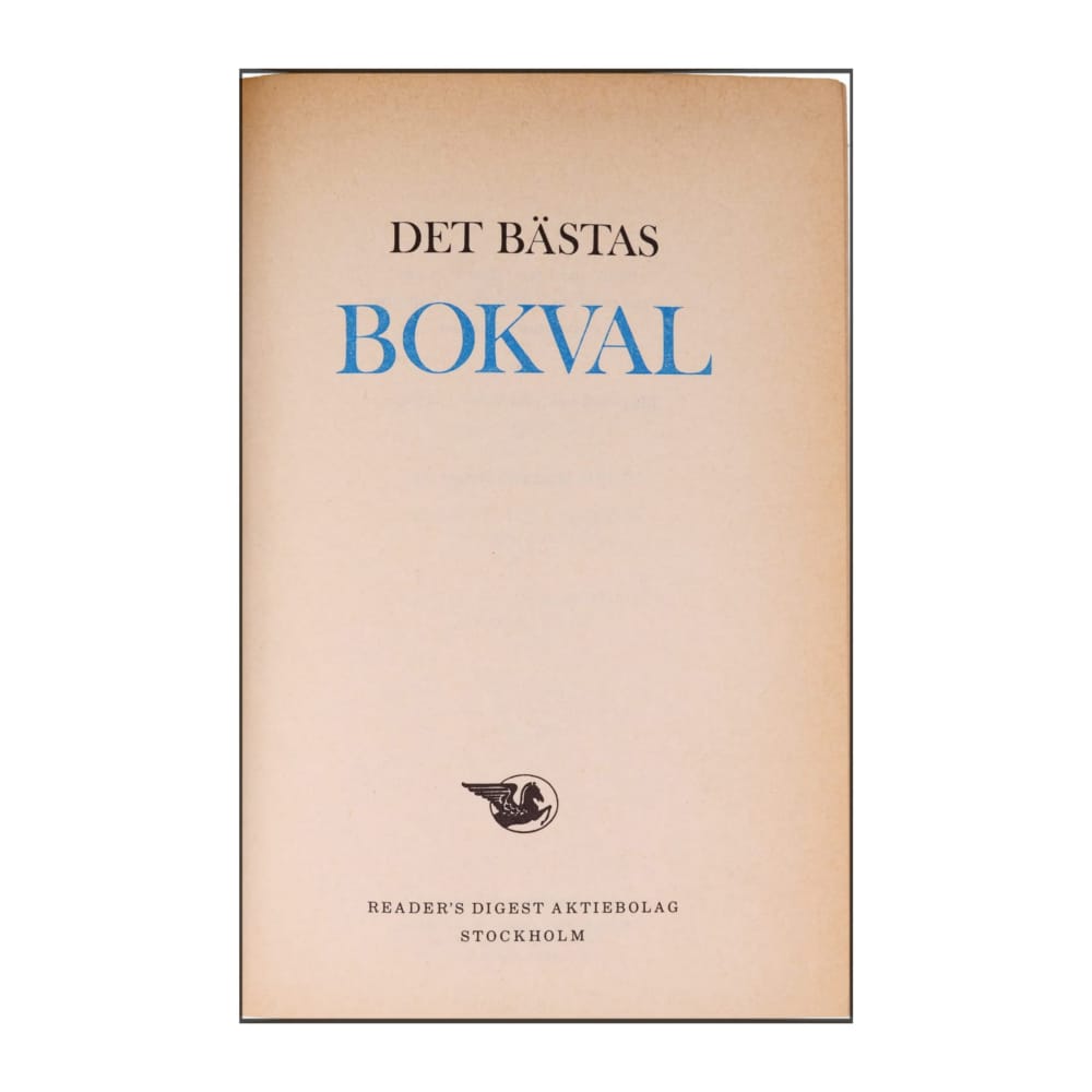 Reader’S Digest: Det Bästas Bokval - (1978) - (9170300682)