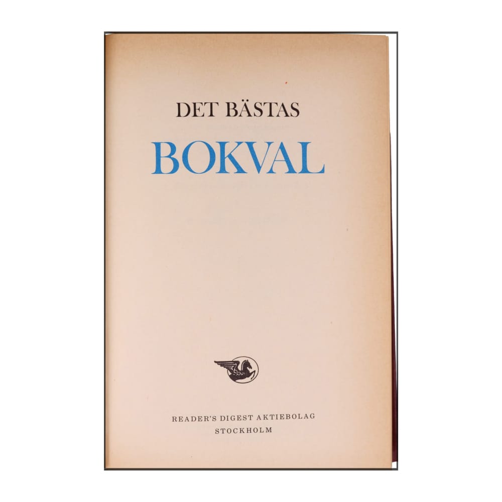 Reader’S Digest: Det Bästas Bokval - (1981) - (9170300496)