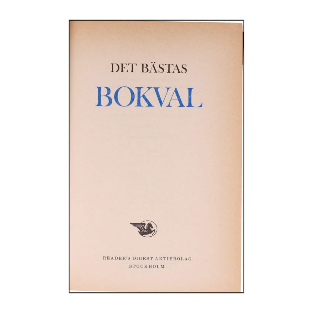 Reader’S Digest: Det Bästas Bokval - (1980) - (9170300313)