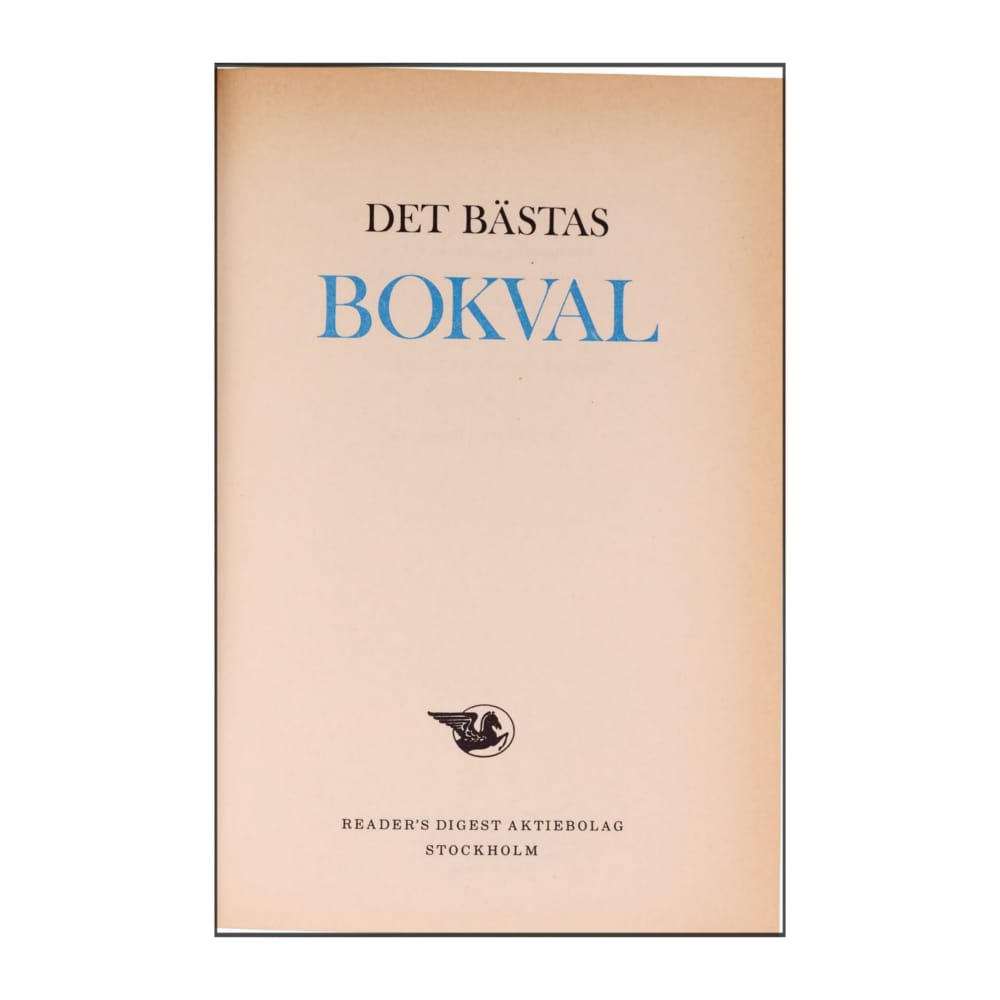 Reader’S Digest: Det Bästas Bokval - (1981) - (9170300410)