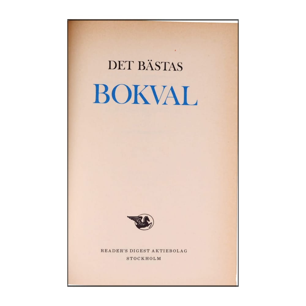 Reader’S Digest: Det Bästas Bokval - (1981) - (9170300496)