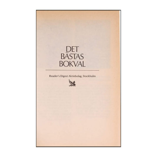 Reader’S Digest: Det Bästas Bokval - (1990) - (9170301565)