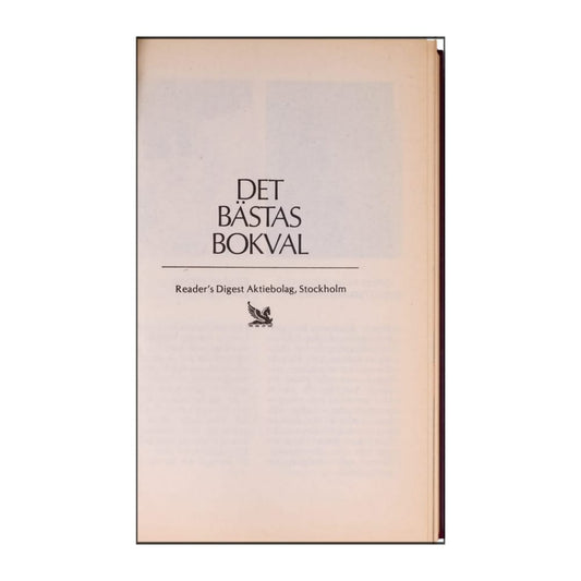 Reader’S Digest: Det Bästas Bokval - (1992) - (9170301824)