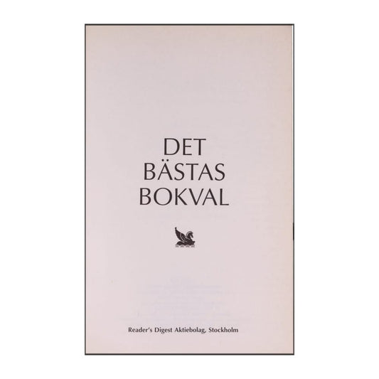 Reader’S Digest: Det Bästas Bokval - (1996) - (9170302154)