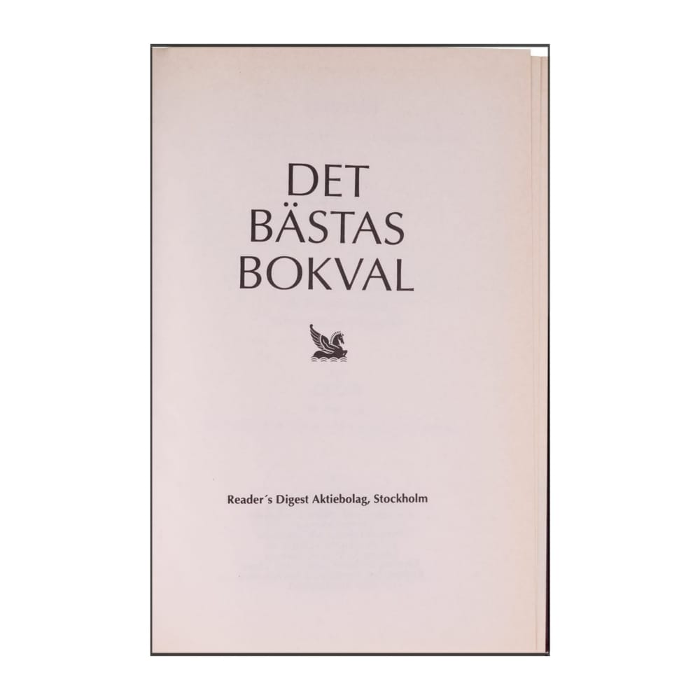 Reader’S Digest: Det Bästas Bokval - (1994) - (9170301891)