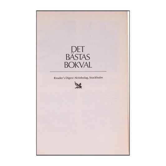 Reader’S Digest: Det Bästas Bokval - (1993) - (9170301530)