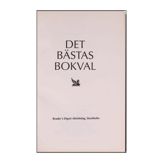 Reader’S Digest: Det Bästas Bokval - (1993) - (9170301557)