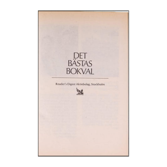 Reader’S Digest: Det Bästas Bokval - (1991) - (9170301700)