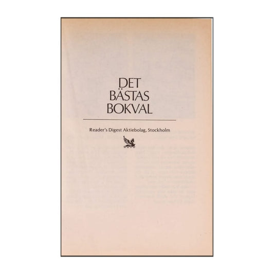 Reader’S Digest: Det Bästas Bokval - (1990) - (9170301565)
