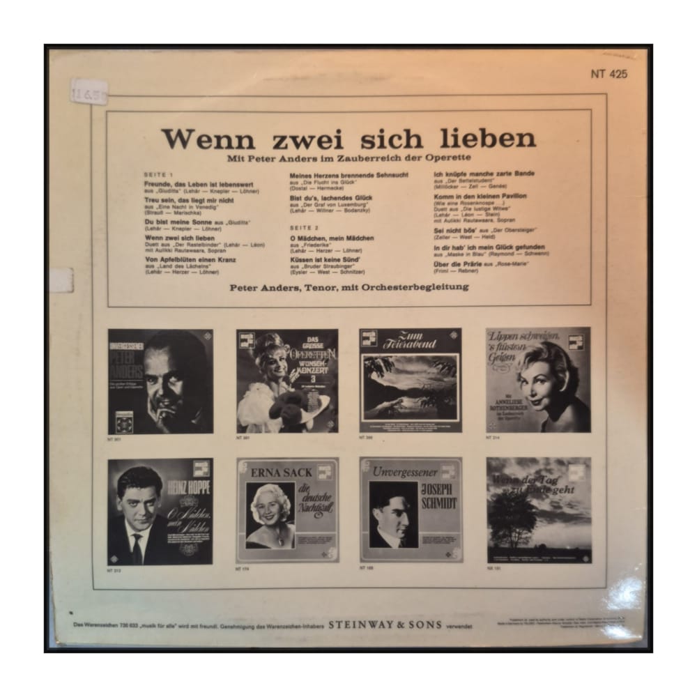 Peter Anders: Wenn Zwei Sich Lieben - Im Zauberreich Der Operette