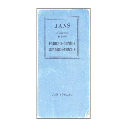 Jans Dictionnaire De Poche Français-Suédois Suédois-Français