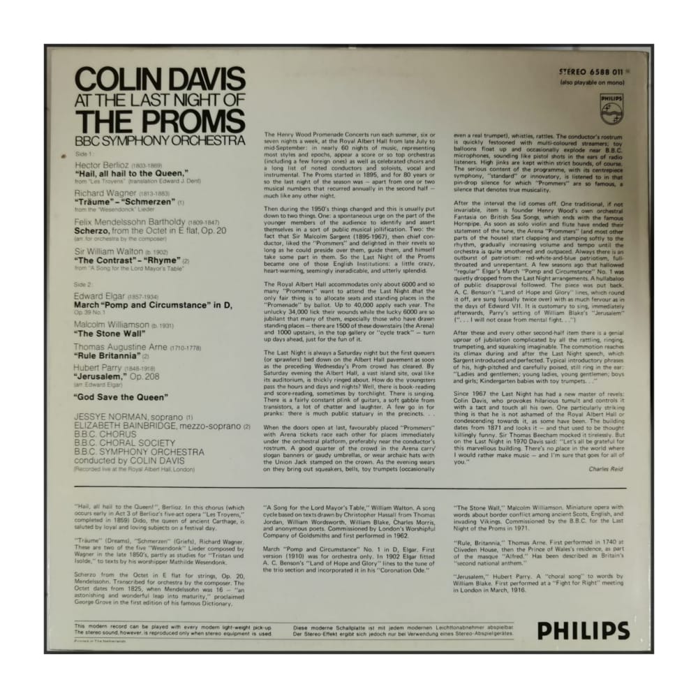 Colin Davis & Bbc Symphony Orchestra: At The Last Night Of The Proms