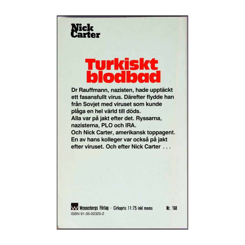 Jerry Ahern - Nick Carter - Turkiskt Blodbad