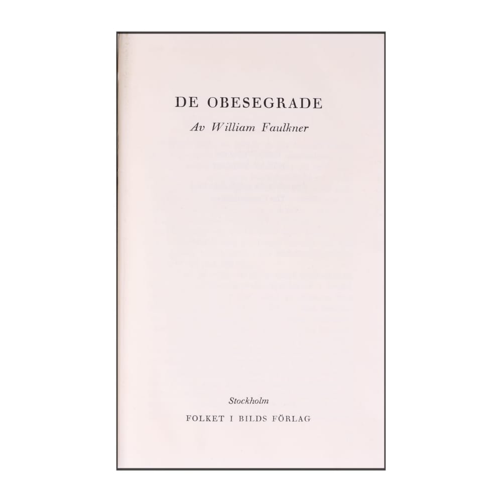 William Faulkner: De Obesegrade