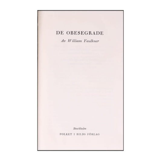 William Faulkner: De Obesegrade