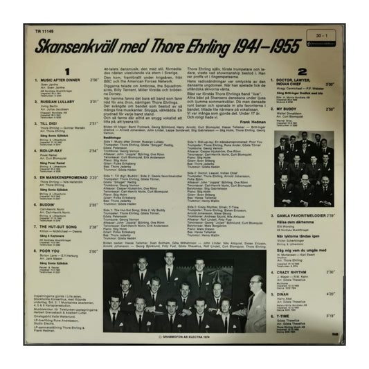 Thore Ehrling: Skansenkväll 1941-1955