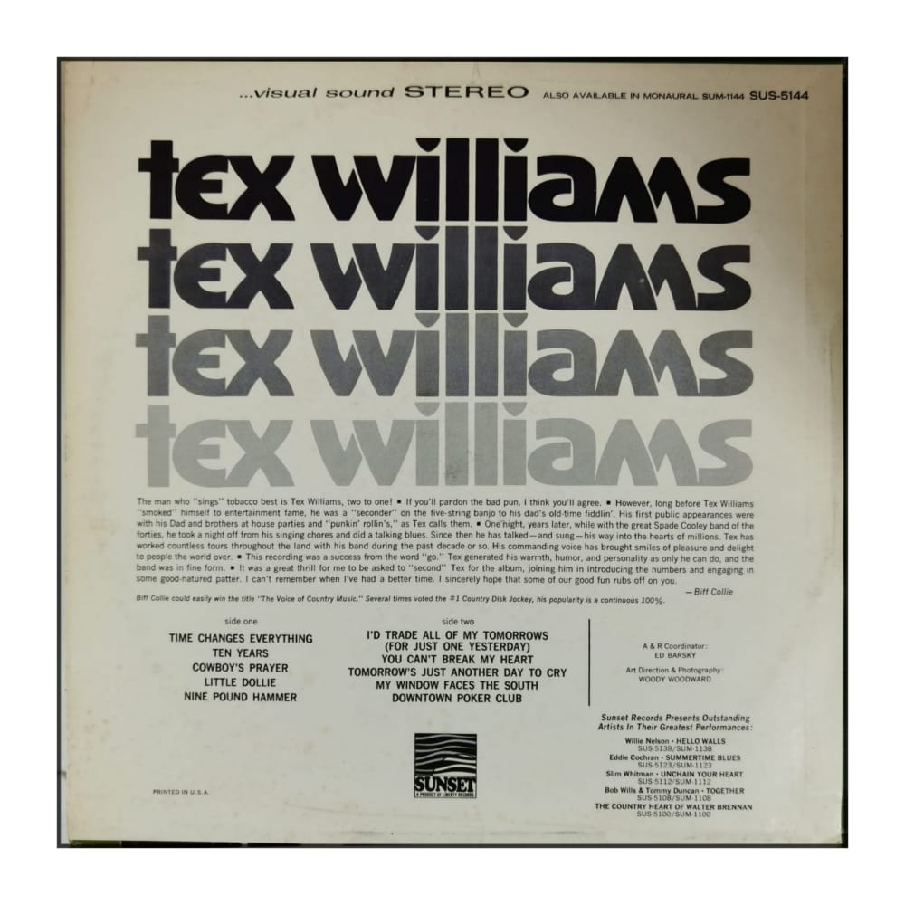 Tex Williams: Time Changes Everything