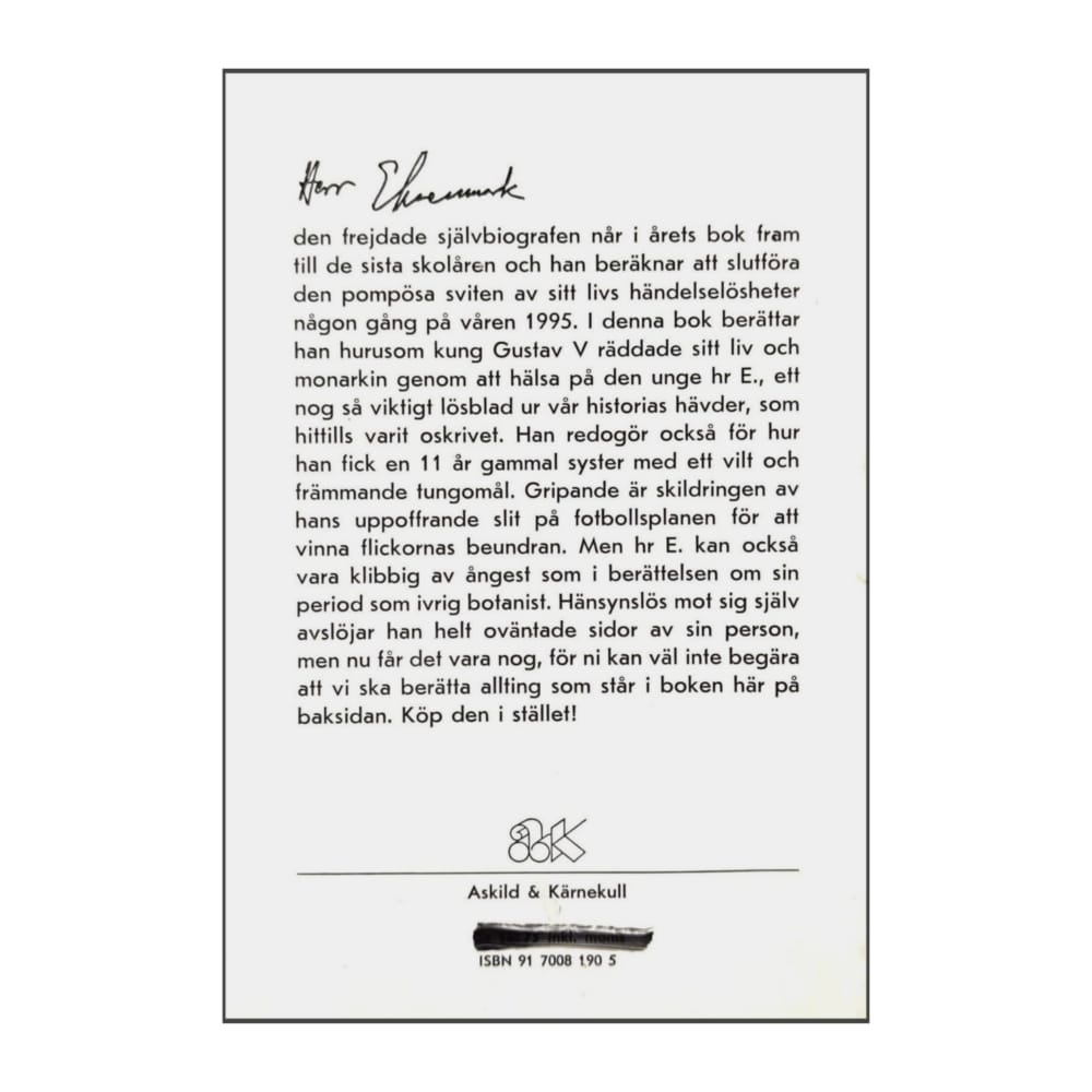 Torsten Ehrenmark: Hamlet I Fotbollsskor