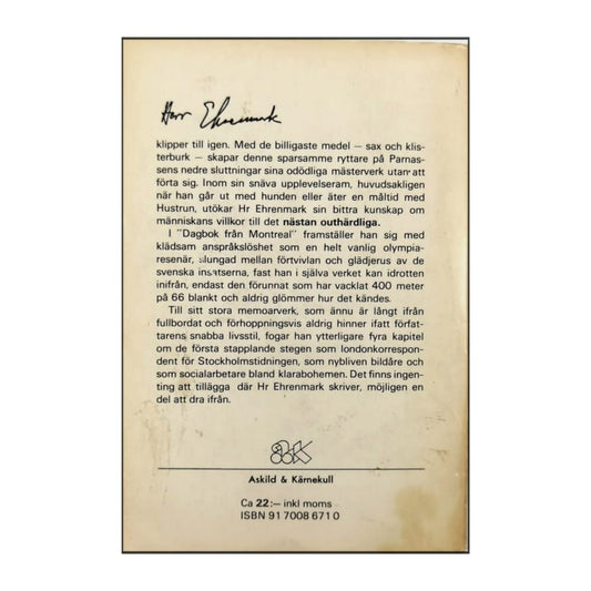 Torsten Ehrenmark: Nu Är Det Klippt