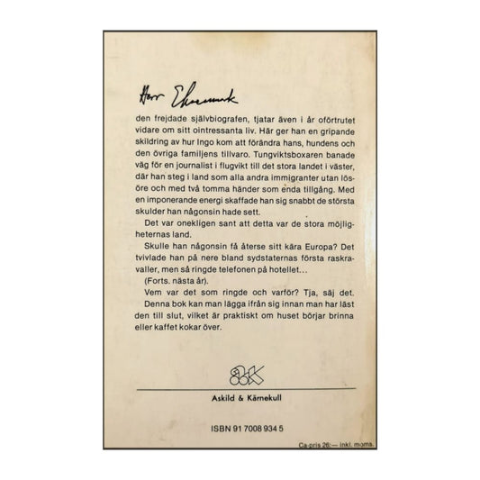 Torsten Ehrenmark: Reser Västerut