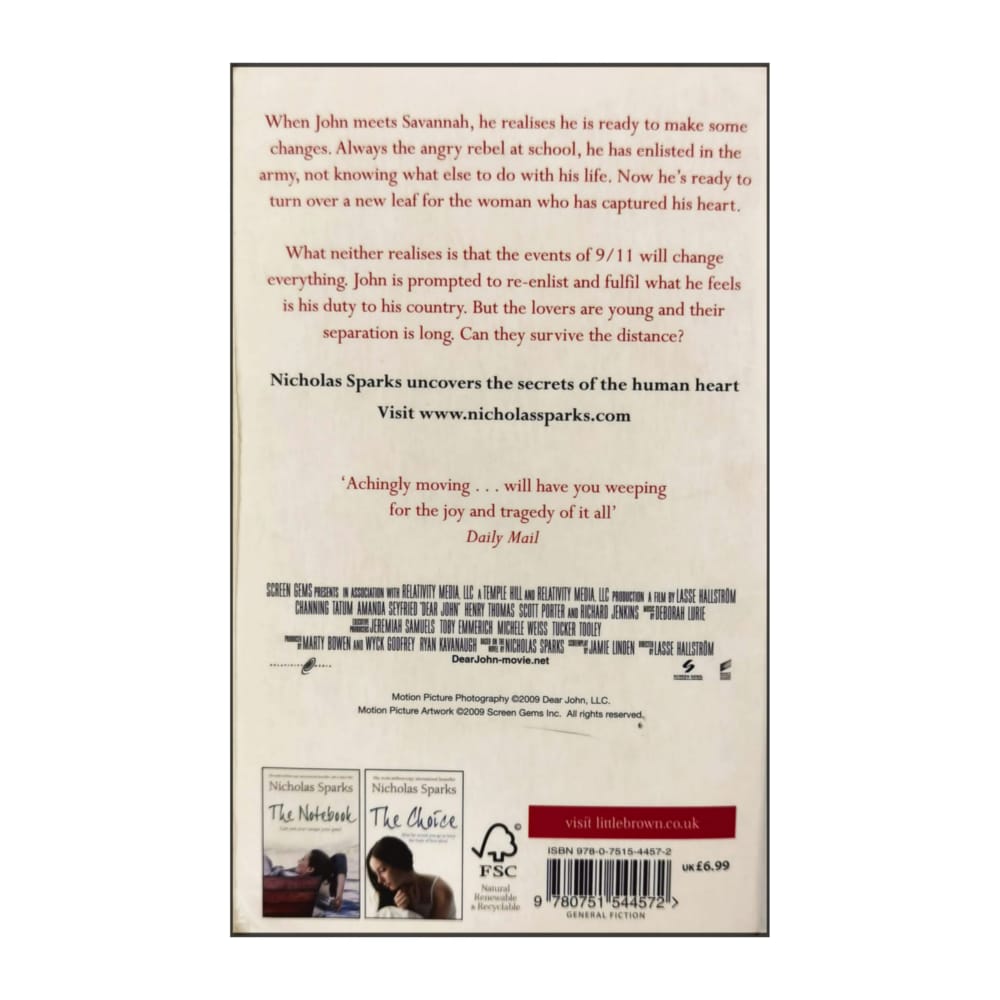 Nicholas Sparks: Dear John