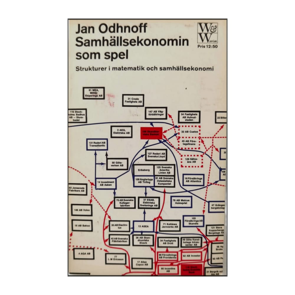 Jan Odhnoff: Samhällsekonomin Som Spel