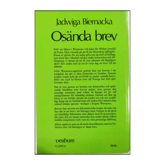 Jadwiga Biernacka: Osända Brev