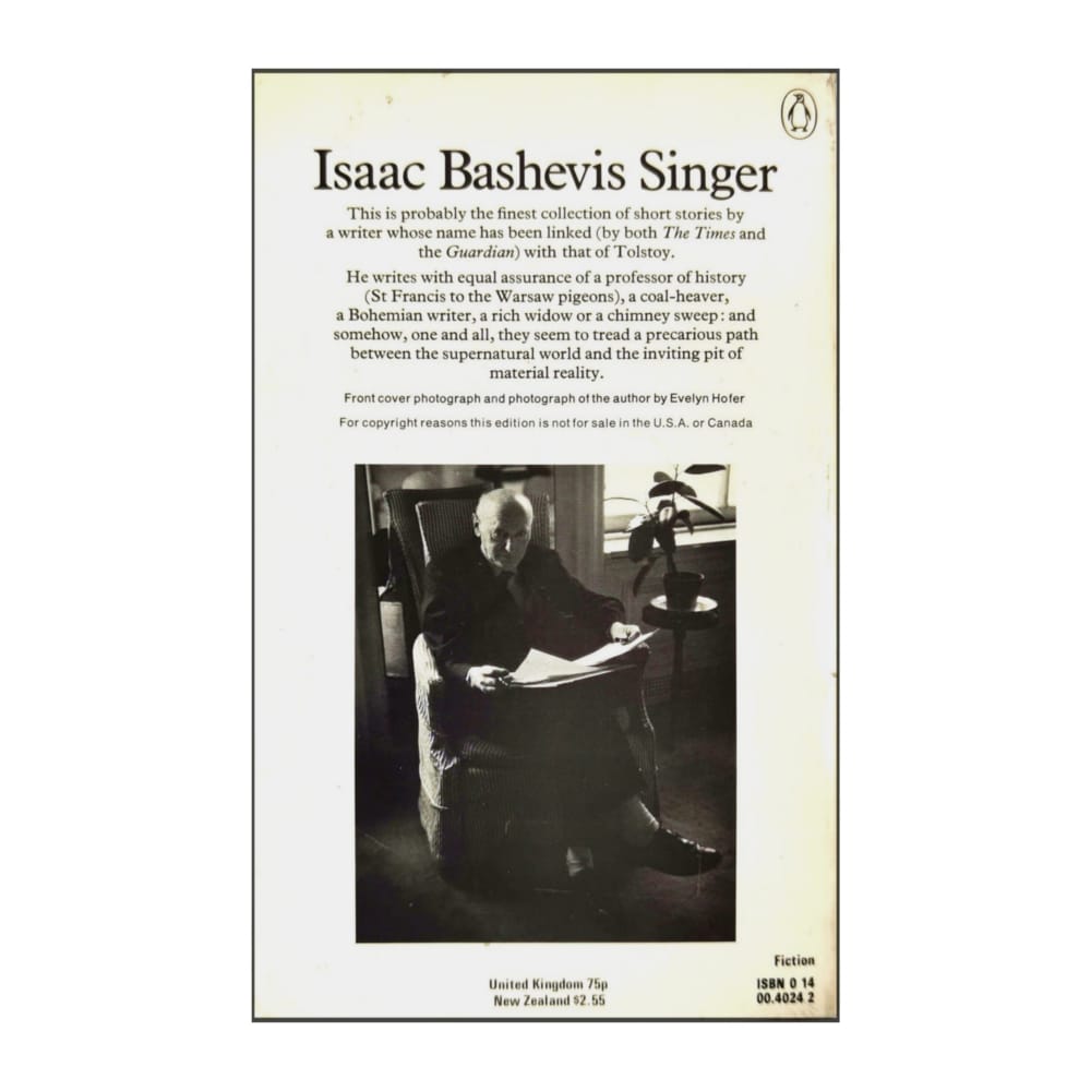 Isaac Bashevis Singer: A Friend Of Kafka