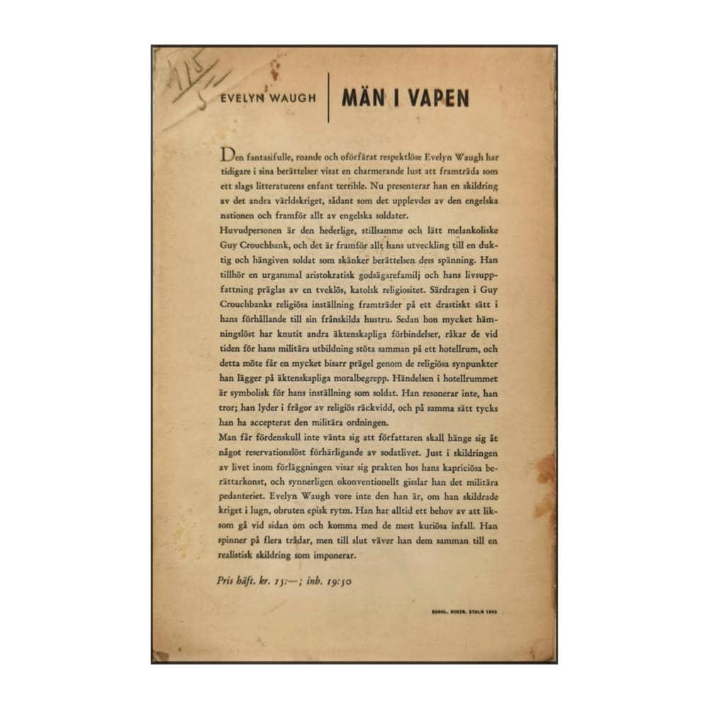 Evelyn Waugh: Män I Vapen