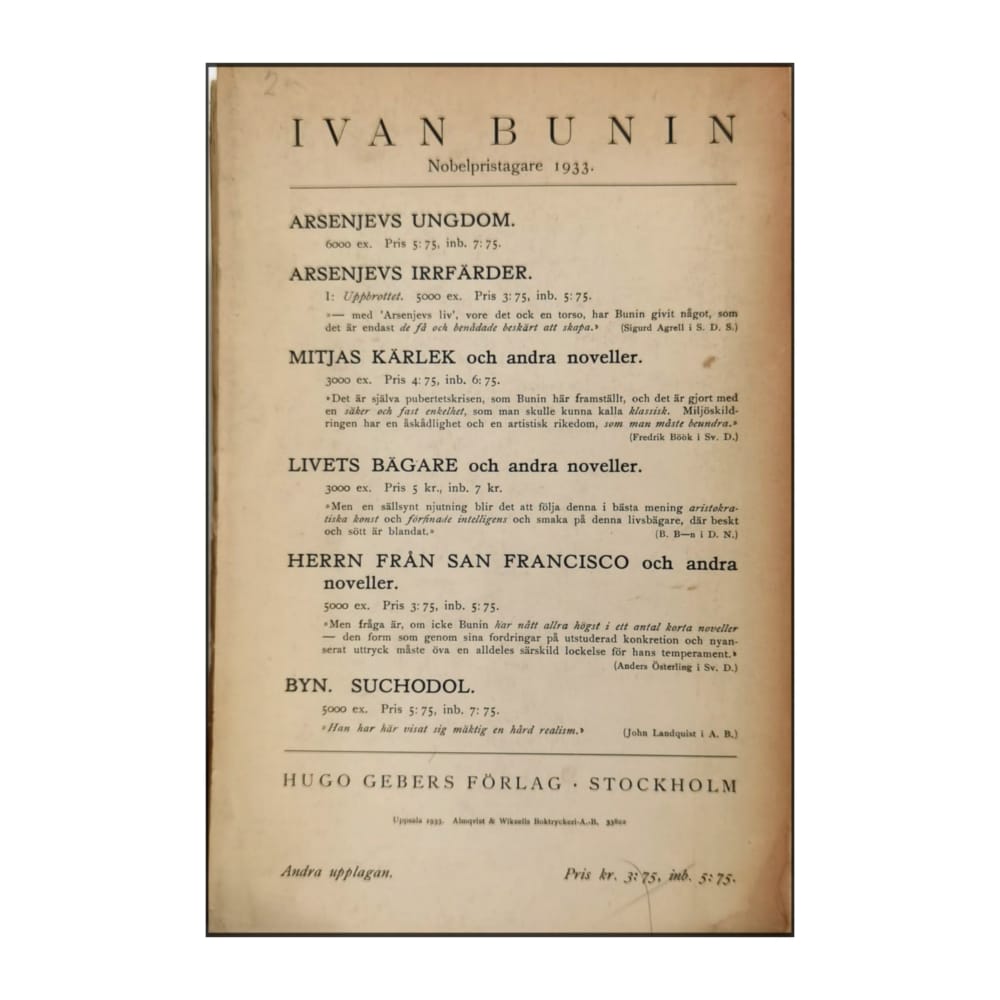 Ivan Bunin: Herrn Från San Francisco