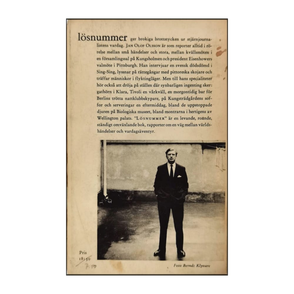 Jan Olof Olsson: Lösnummer