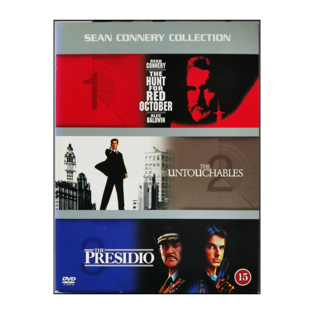 Sean Connery: The Hunt For Red October + The Untouchables + The Presidio
