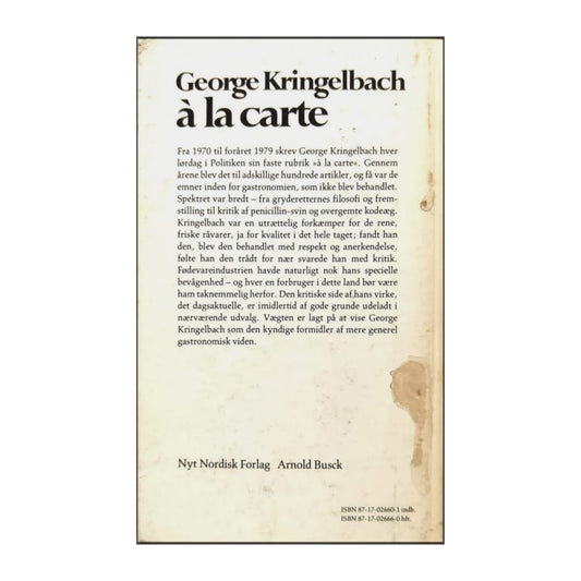George Kringelbach: À La Carte