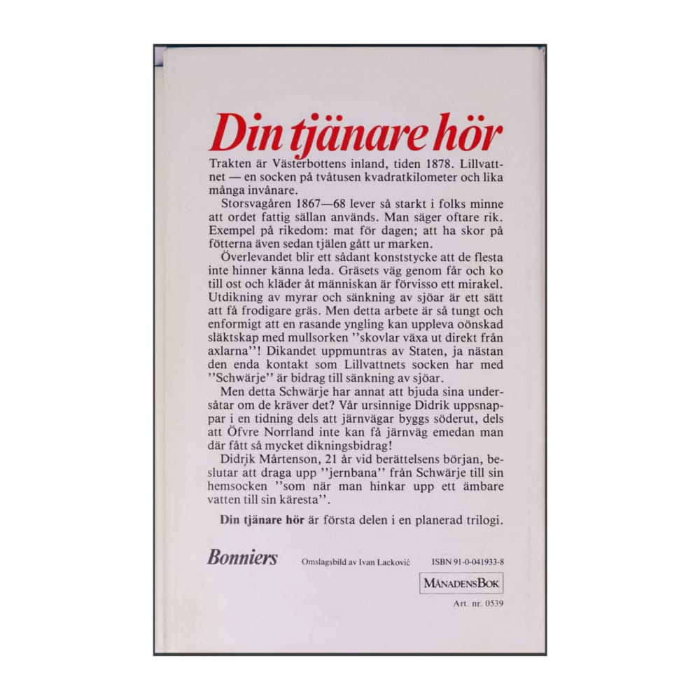 Sara Lidman: Din Tjänare Hör