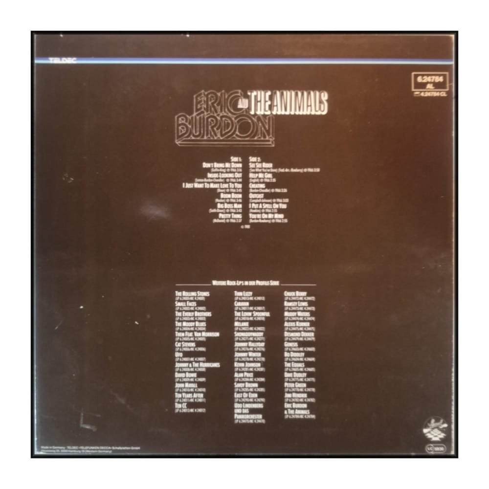 Eric Burdon And The Animals: Profile