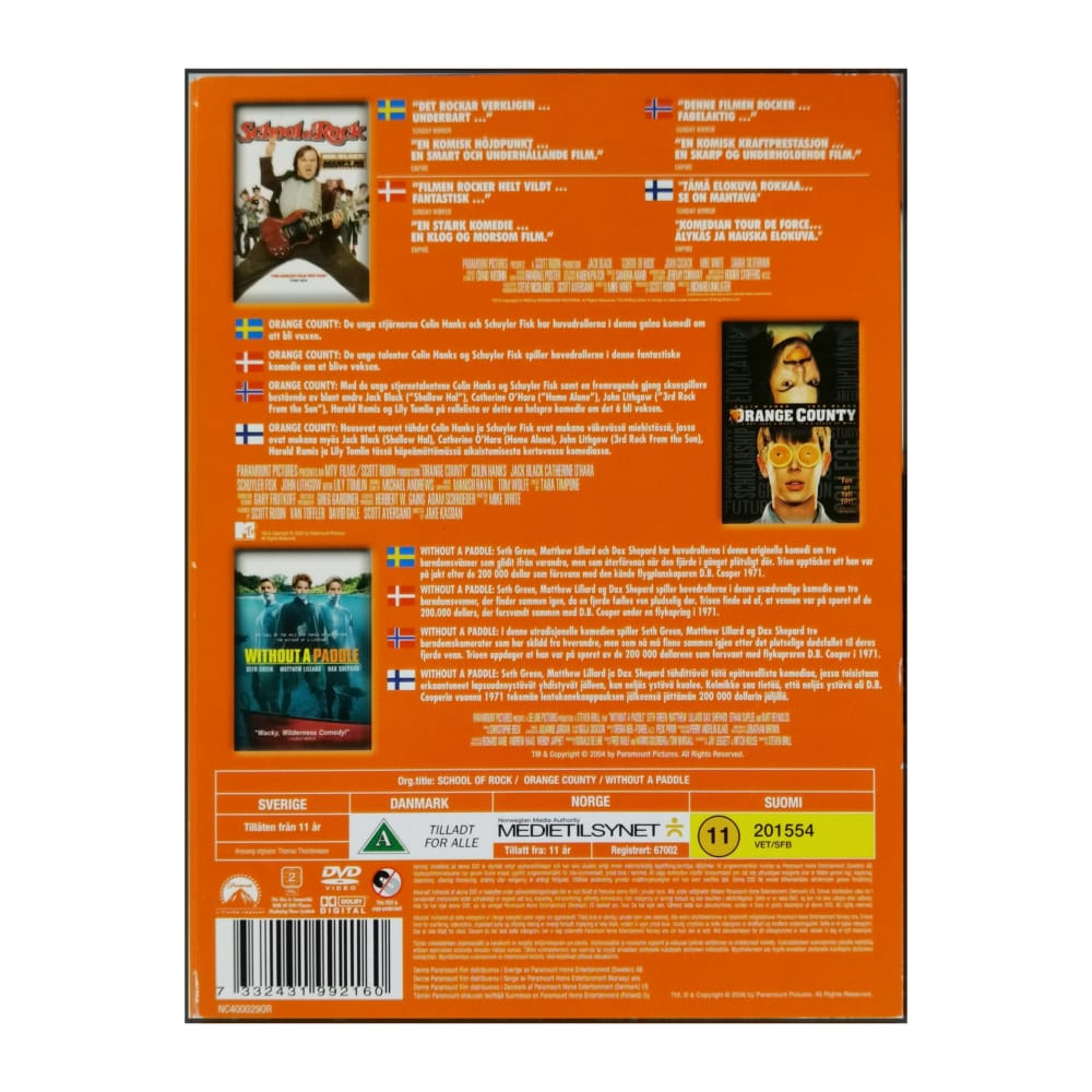 School Of Rock + Orange County + Without A Paddle